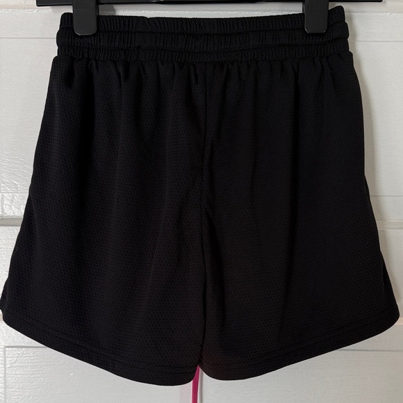 Kill Crew Women's Black Shorts with Aqua Flame and Pink Accent - Picture 3 of 5